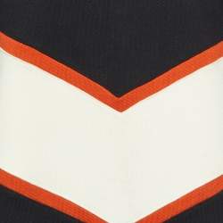 Pre Owned Off-White Black Color-Block Cotton Knit Sweatshirt Dress L