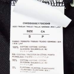 Pre Owned Off-White Black Cherry Blossom Print Virgil Abloh Hoodie S