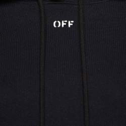 Pre Owned Off-White Black Cherry Blossom Print Virgil Abloh Hoodie S