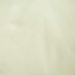 Pre Owned Off-White Green Logo Print Rib Knit Crop Tank Top S