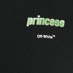 Off-White Black Princess Print Cotton T-Shirt L