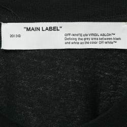 Off-White Black Princess Print Cotton T-Shirt L
