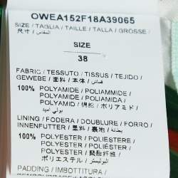 Pre Owned Off-White Cream Synthetic Quilted Down Puffer Jacket S