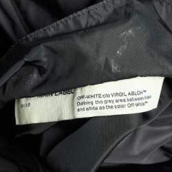 Off-White Black Logo Print Synthetic Track Jacket L
