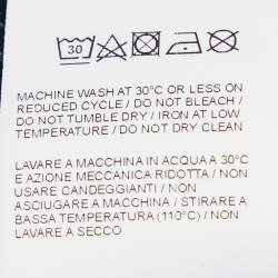 مملوكة مسبقًا Off-White Blue Logo Print Jersey Cotton Crew Neck T-Shirt S