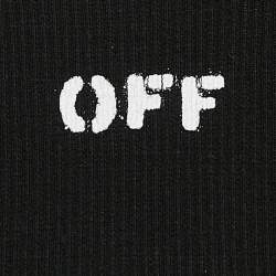 Pre Owned Off-White Black Logo Rib-Knit Midi Tank Dress XS