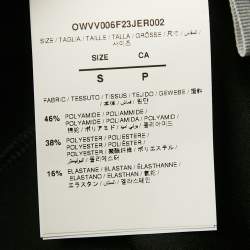 Pre Owned Off-White Black Abstract Print Jersey Flared Leggings S