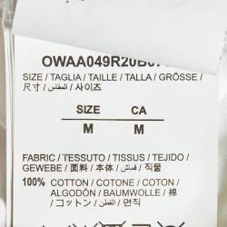 Off-White White/Pink Arrow Print Jersey Crewneck T-Shirt M 