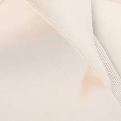 Off-White Cream Rib Knit Cut Out Sleeve Ruffle Detail Dress M
