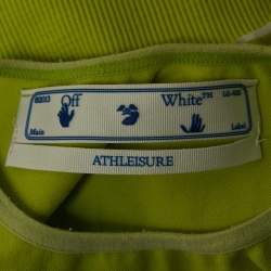 Pre Owned Off-White Fluorescent Yellow Jersey Seamless Bra Top S/M