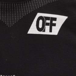 Off-White Black Jersey High Neck Athletic T-Shirt S