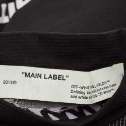 Off-White Black Jersey High Neck Athletic T-Shirt S