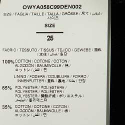 Pre Owned Off-White Black Denim Cutout Detail Jeans S