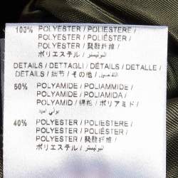 Off-White Olive Green Linen Diag M65 Cropped Jacket S