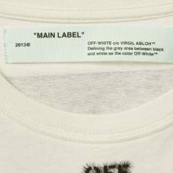 Pre Owned Off-White Off-White Arrow Print Cotton Crew Neck T-Shirt L