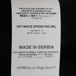 Off-White Black Jersey Drawstring Active Leggings L