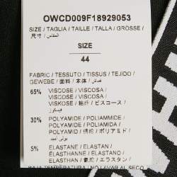Off-White Black Logo Waistband Jersey Active Leggings L
