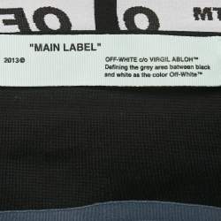 Off-White Black Logo Waistband Jersey Active Leggings L