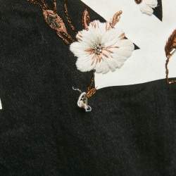 Off-White Black Embroidered Denim Button Front Jacket S