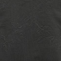 Off-White Black Leaf Embossed Jersey Crewneck T-Shirt M 