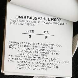 Pre Owned Off-White Black Painted Arrows Cotton Reg Hoodie S