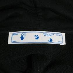 Pre Owned Off-White Black Painted Arrows Cotton Reg Hoodie S