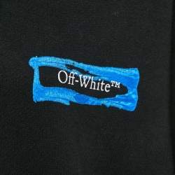 Pre Owned Off-White Black Painted Arrows Cotton Reg Hoodie S