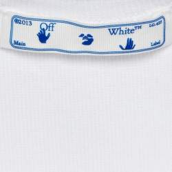 مملوكة مسبقًا Off-White White Off Print Cotton Tank Top S 