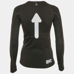 Pre Owned Off-White Black Jersey Long Sleeve T-Shirt XS