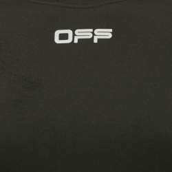 Pre Owned Off-White Black Jersey Long Sleeve T-Shirt XS