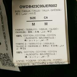 Pre Owned Off-White Black Cotton Knit Hooded Mini Dress M