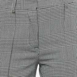 Pre Owned Off-White Black /White Prince Of Whales Wool Trousers S
