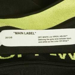 Pre Owned Off-White Black Jersey Logo Waist Band Skirt S 