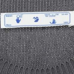 مملوكة مسبقًا سترة أوف وايت رمادي مضلع مرصعة مقاس صغير - سمول