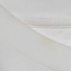 Pre Owned Off-White White Bow Print Jersey Crewneck T-Shirt XL