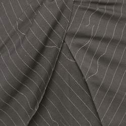 مملوكة مسبقًا تنورة أوف وايت رمادية مقلمة بطبقات قصيرة مقاس صغير (سمول)