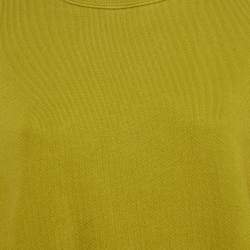 Pre Owned Off-White Green Cotton Crewneck Arrow Print Sweatshirt S