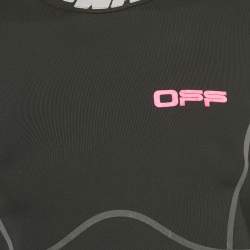 Pre Owned Off-White Black Technical Jersey Pullover M