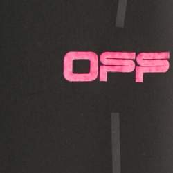 Pre Owned Off-White Black Technical Jersey Active Leggings M