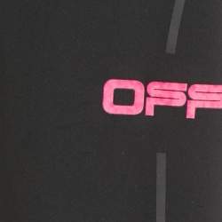 Pre Owned Off-White Black Technical Jersey Active Leggings M