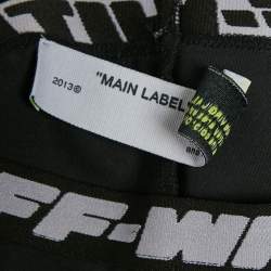 Pre Owned Off-White Black Technical Jersey Active Leggings M