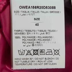 Pre Owned Off-White Pink/Black Tiger Dye Nylon Jacket and Pants Suit M/L