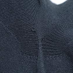 Pre Owned Off-White Blue Stretch Crepe Bodycon Dress M