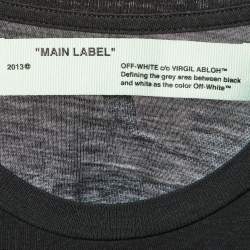 Pre Owned قميص أوف وايت تريكو مطبع بالزهور سهم أسود ملائم مقاس صغير - سمول