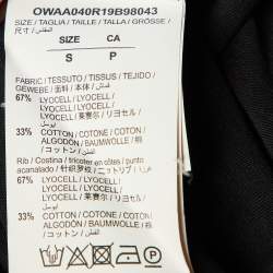 Pre Owned قميص أوف وايت تريكو مطبع بالزهور سهم أسود ملائم مقاس صغير - سمول