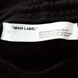 Off White Black Knit Man Collection Print Shorts M