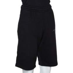 Off White Black Knit Man Collection Print Shorts M