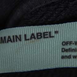 Pre Owned Off-White Black Ice Man Printed Cotton Hoodie S