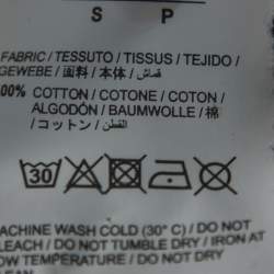 Pre Owned Off-White Black Ice Man Printed Cotton Hoodie S