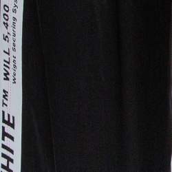Off-White Black Satin Corsetry Striped Track Pants S